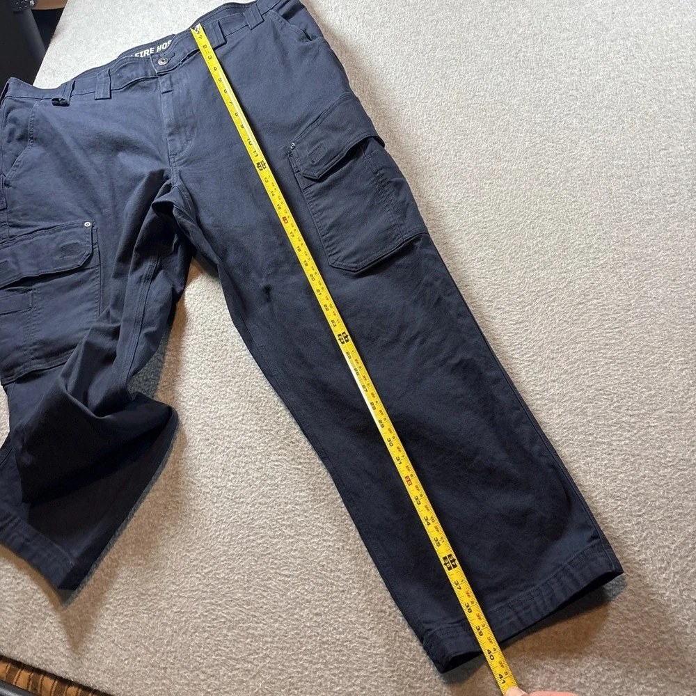 Duluth Trading Fire Flex Hose Navy Blue Cargo Men's 42x30 Canvas Pants Work